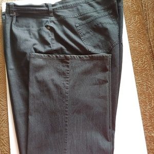 PLUS SIZE DARK WASH DENIM BOOT CUT JEANS - 26 TALL